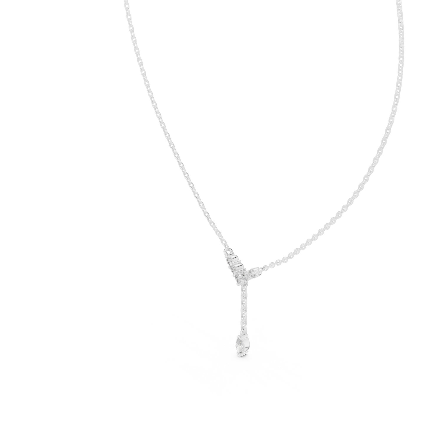 Y-Drop Diamond Necklace | Lab-Grown Diamond