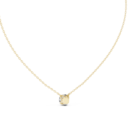 Round Solitaire Diamond Pendant Necklace | Lab-Grown Diamond