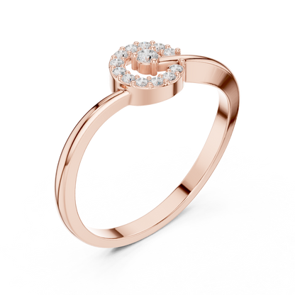 Halo Diamond Ring | Sparkling Center Stone with Halo