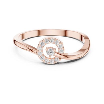 Halo Diamond Ring | Sparkling Center Stone with Halo