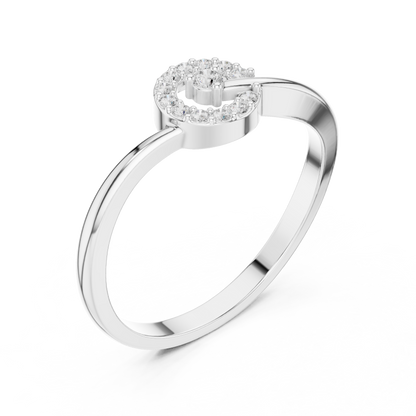 Halo Diamond Ring | Sparkling Center Stone with Halo