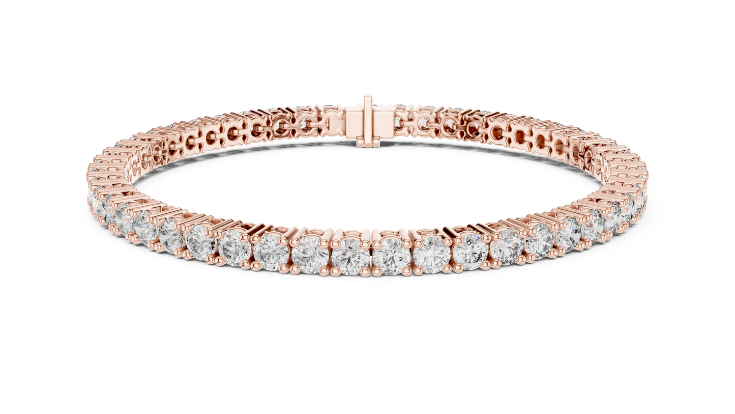 Round-Cut Diamond Tennis Bracelet | Timeless Sparkle