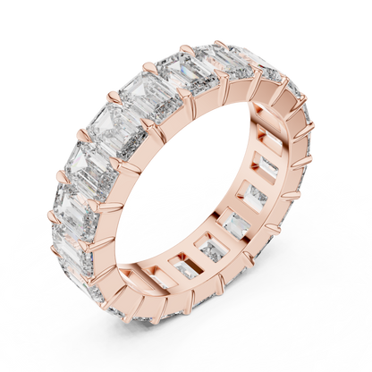 Emerald-Cut Diamond Eternity Ring | Timeless Modern Elegance