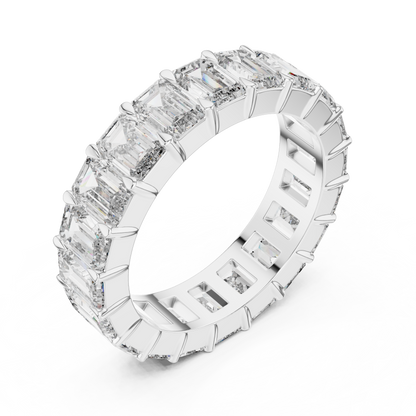 Emerald-Cut Diamond Eternity Ring | Timeless Modern Elegance