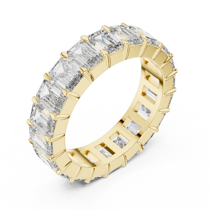 Emerald-Cut Diamond Eternity Ring | Timeless Modern Elegance