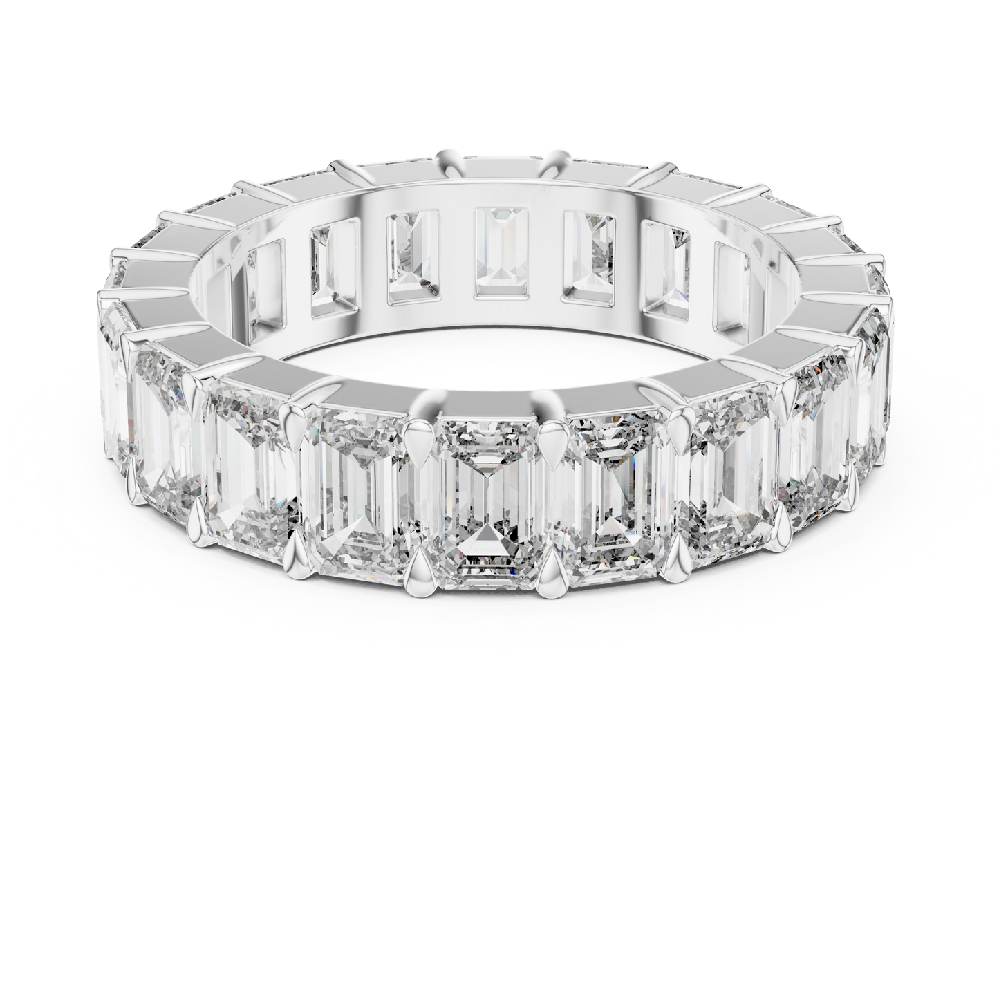 Emerald-Cut Diamond Eternity Ring | Timeless Modern Elegance