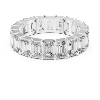 Emerald-Cut Diamond Eternity Ring | Timeless Modern Elegance