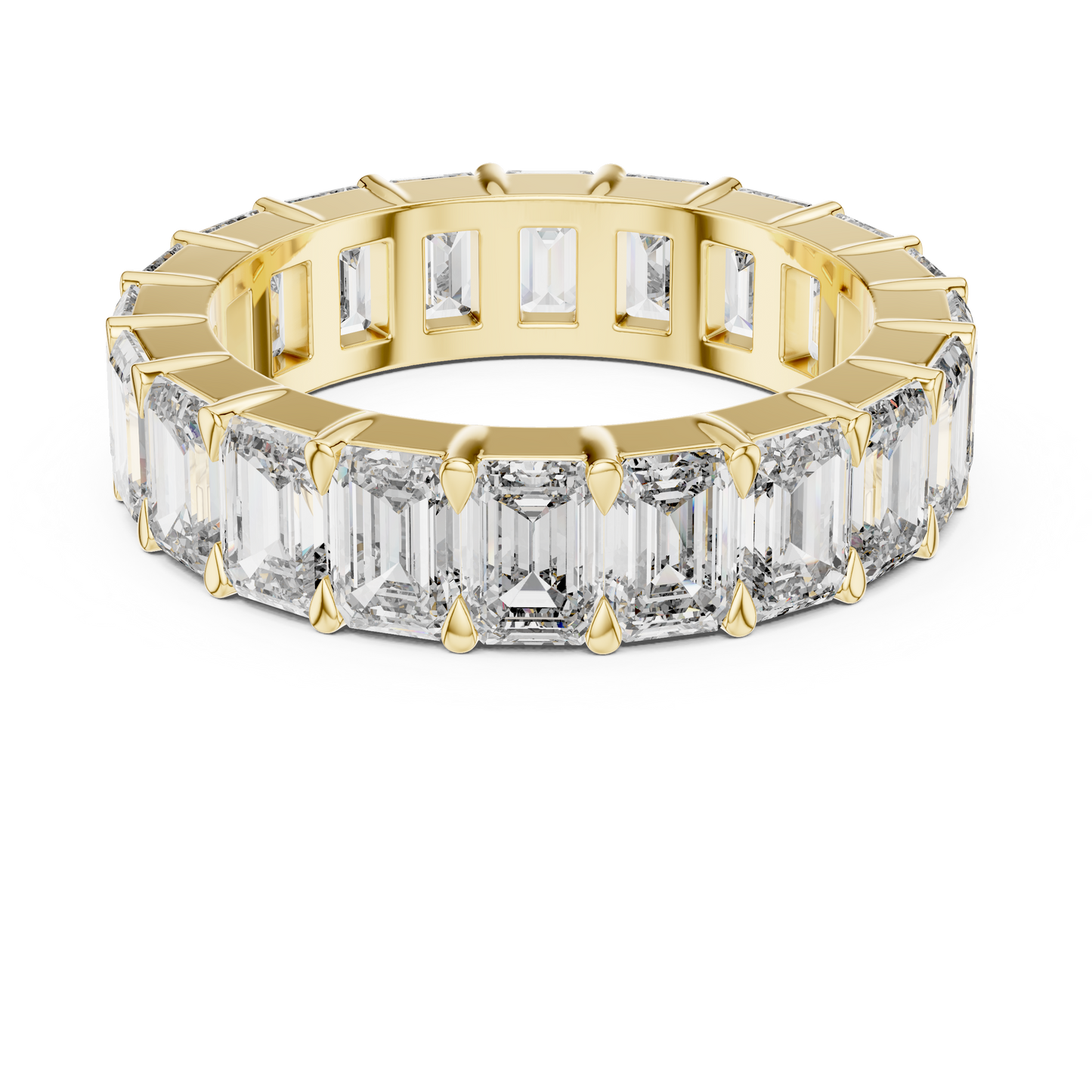 Emerald-Cut Diamond Eternity Ring | Timeless Modern Elegance
