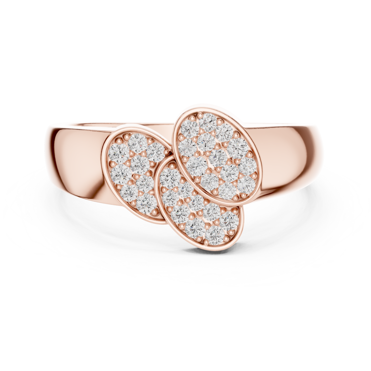Diamond Four-Leaf Clover Ring | Lucky Charm Statement Ring