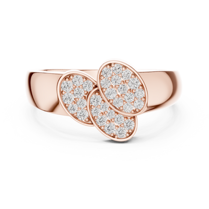 Diamond Four-Leaf Clover Ring | Lucky Charm Statement Ring