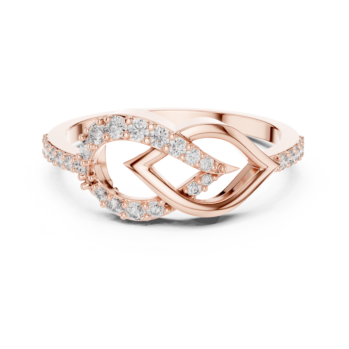 Matisha Pear Border Diamond Ring | Elegant Halo Brilliance