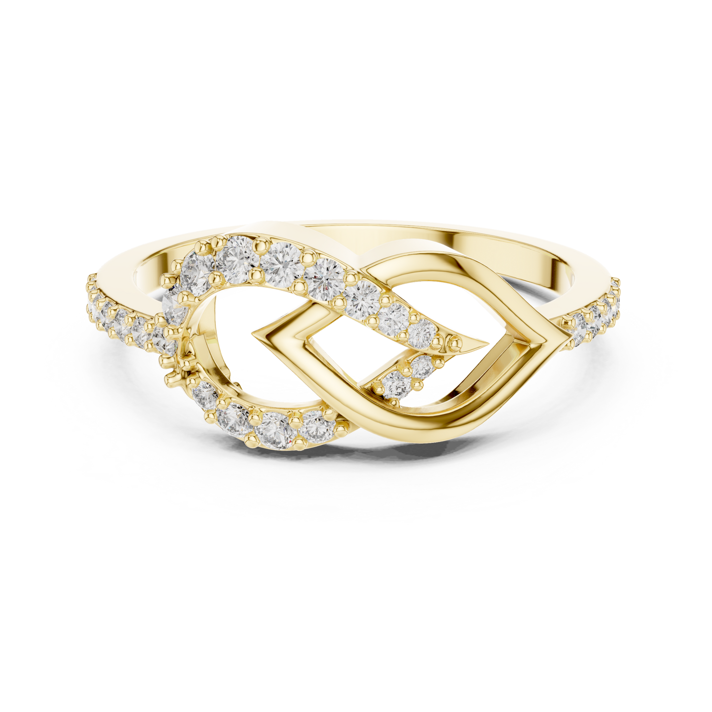 Matisha Pear Border Diamond Ring | Elegant Halo Brilliance