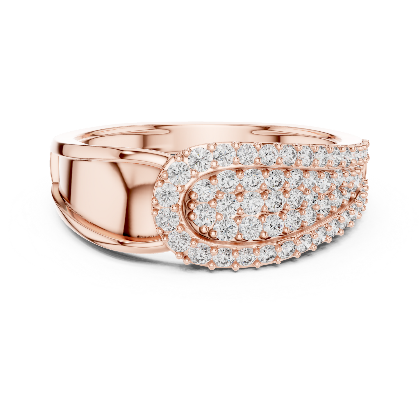 Lab-Grown Diamond Buckle Ring | Modern Statement Jewelry