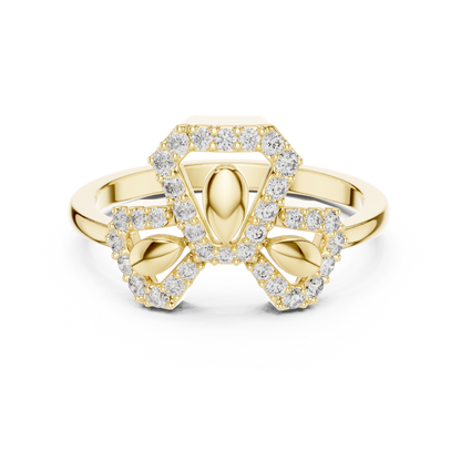 Round Lab-Grown Diamond Ring | Timeless Brilliant Elegance