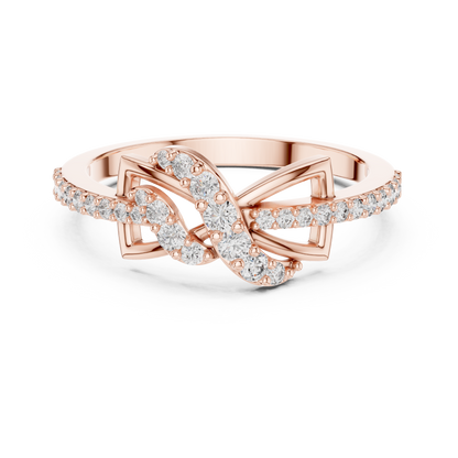 Infinity Knot Diamond Ring | Love Without End