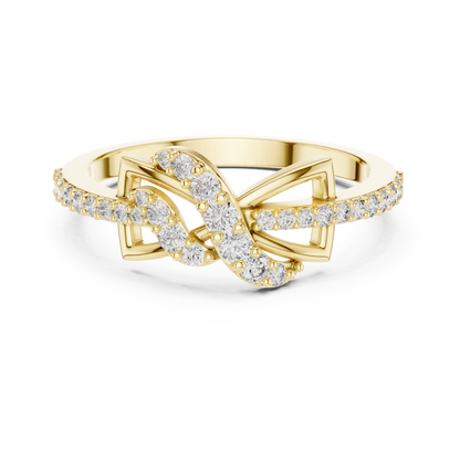 Infinity Knot Diamond Ring | Love Without End