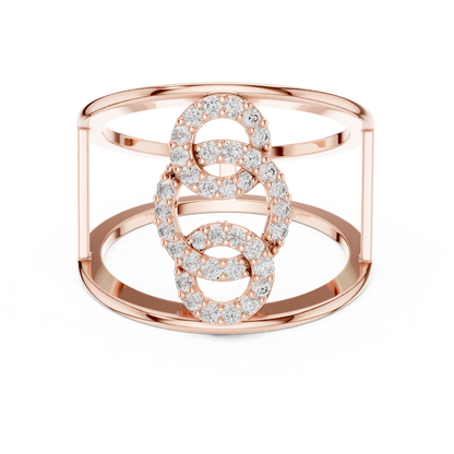 Engagement Round Diamond Band | Timeless Symbol of Love