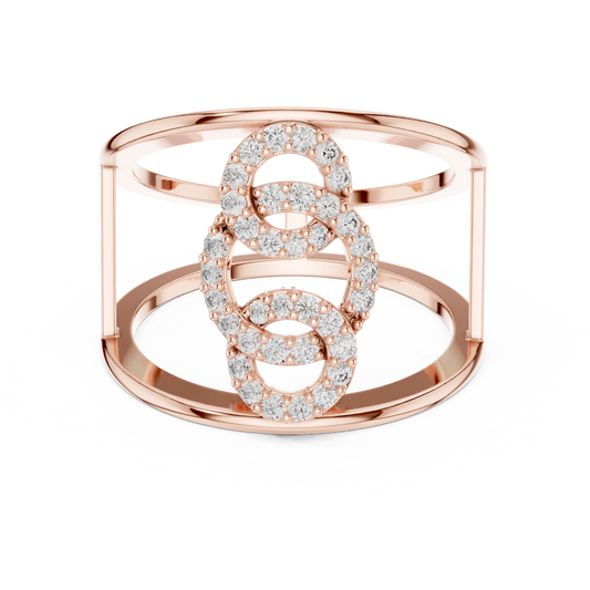 Engagement Round Diamond Band | Timeless Symbol of Love