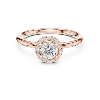 Round Brilliant Halo Engagement Ring | Lab-Grown Diamond