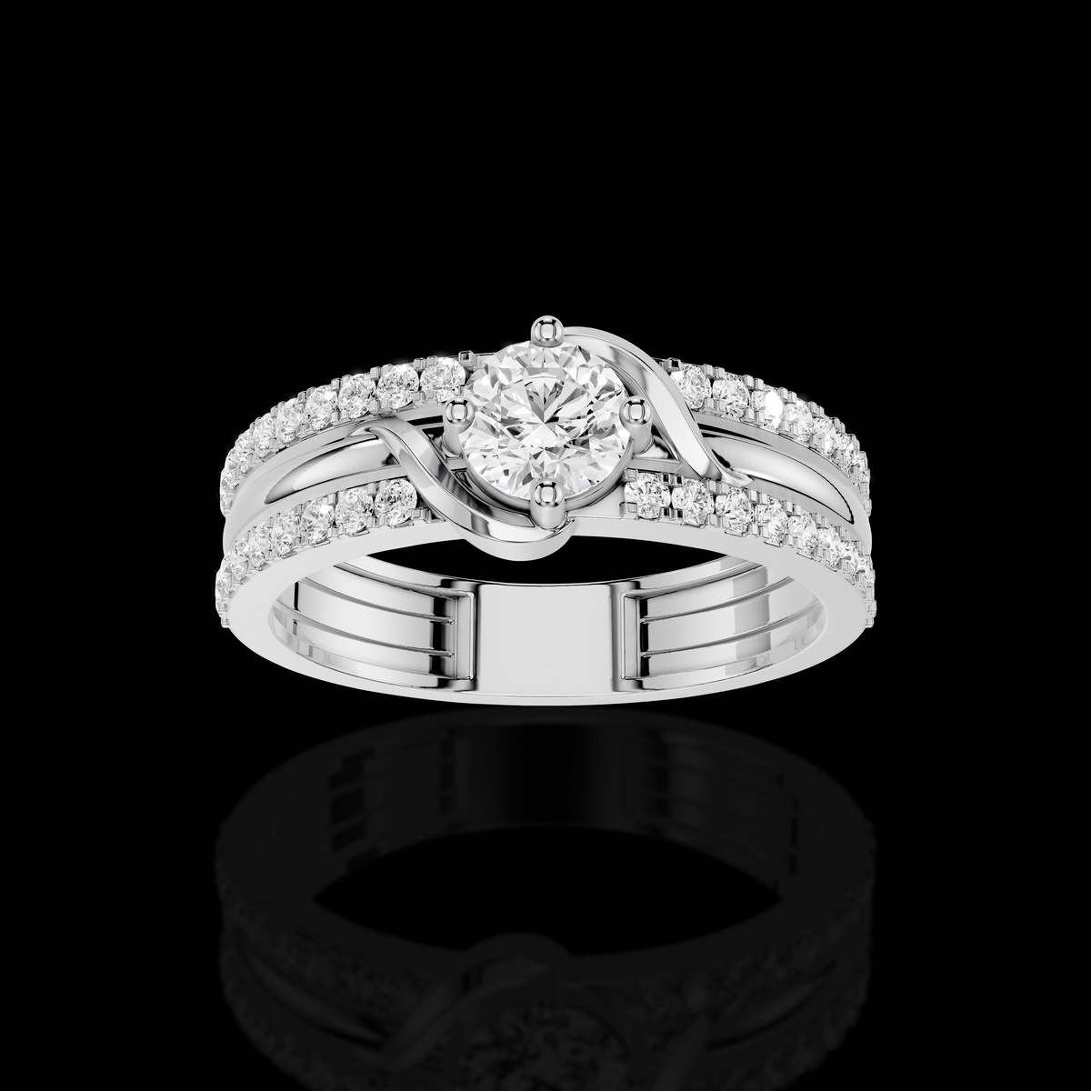 Timeless Crossover Diamond Ring | Matisha Jewels