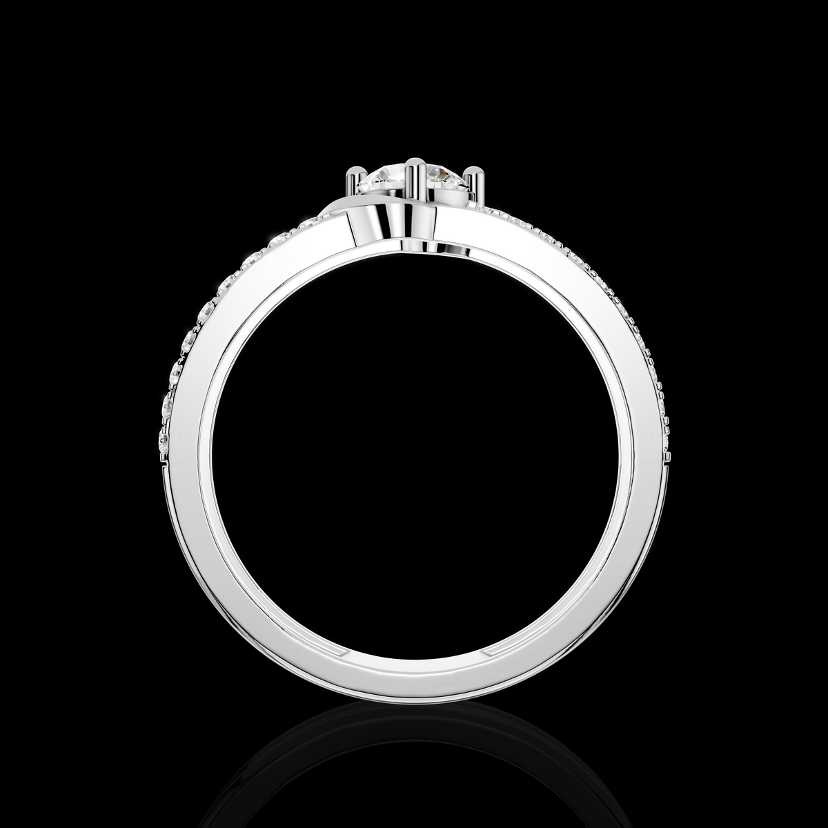 Timeless Crossover Diamond Ring | Matisha Jewels