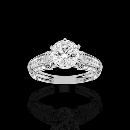 Matisha Elegant Solitaire Style Diamond Ring