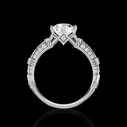 Matisha Elegant Solitaire Style Diamond Ring