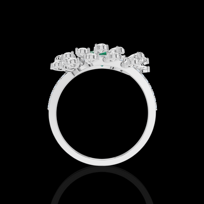 Celestial Floral Diamond Statement Ring | Enchanted Bloom Diamond