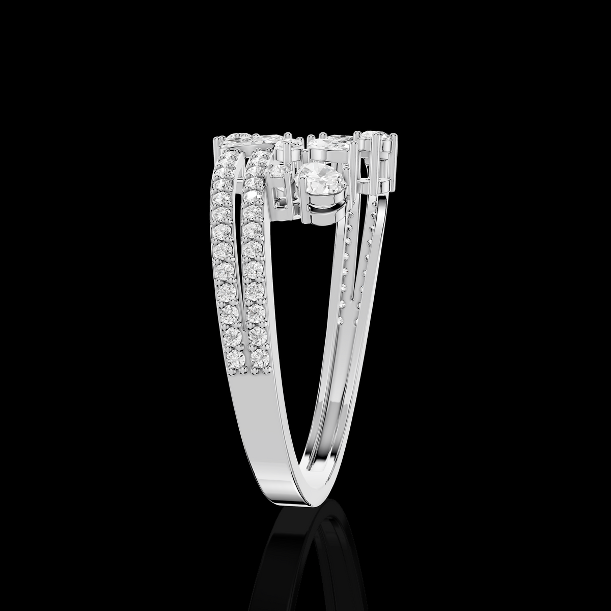 Floral Marquise Stone Statement Ring | Mathisha Jewels