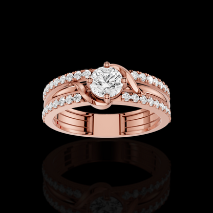 Timeless Crossover Diamond Ring | Matisha Jewels