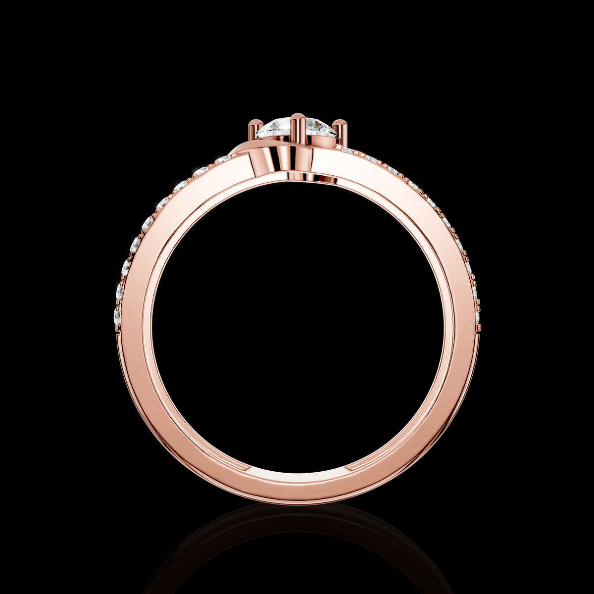 Timeless Crossover Diamond Ring | Matisha Jewels