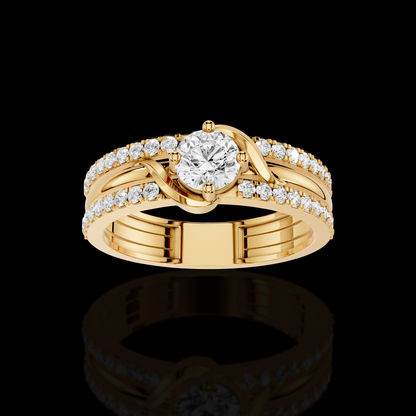 Timeless Crossover Diamond Ring | Matisha Jewels