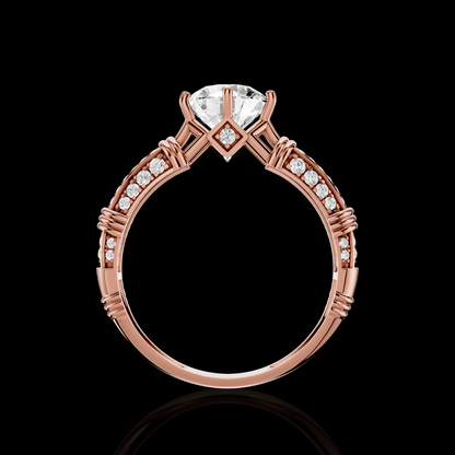 Matisha Elegant Solitaire Style Diamond Ring