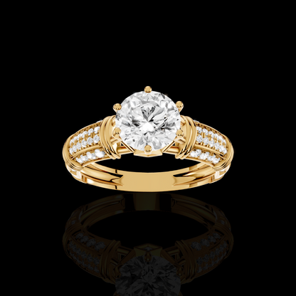 Matisha Elegant Solitaire Style Diamond Ring
