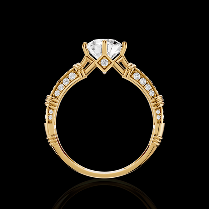 Matisha Elegant Solitaire Style Diamond Ring