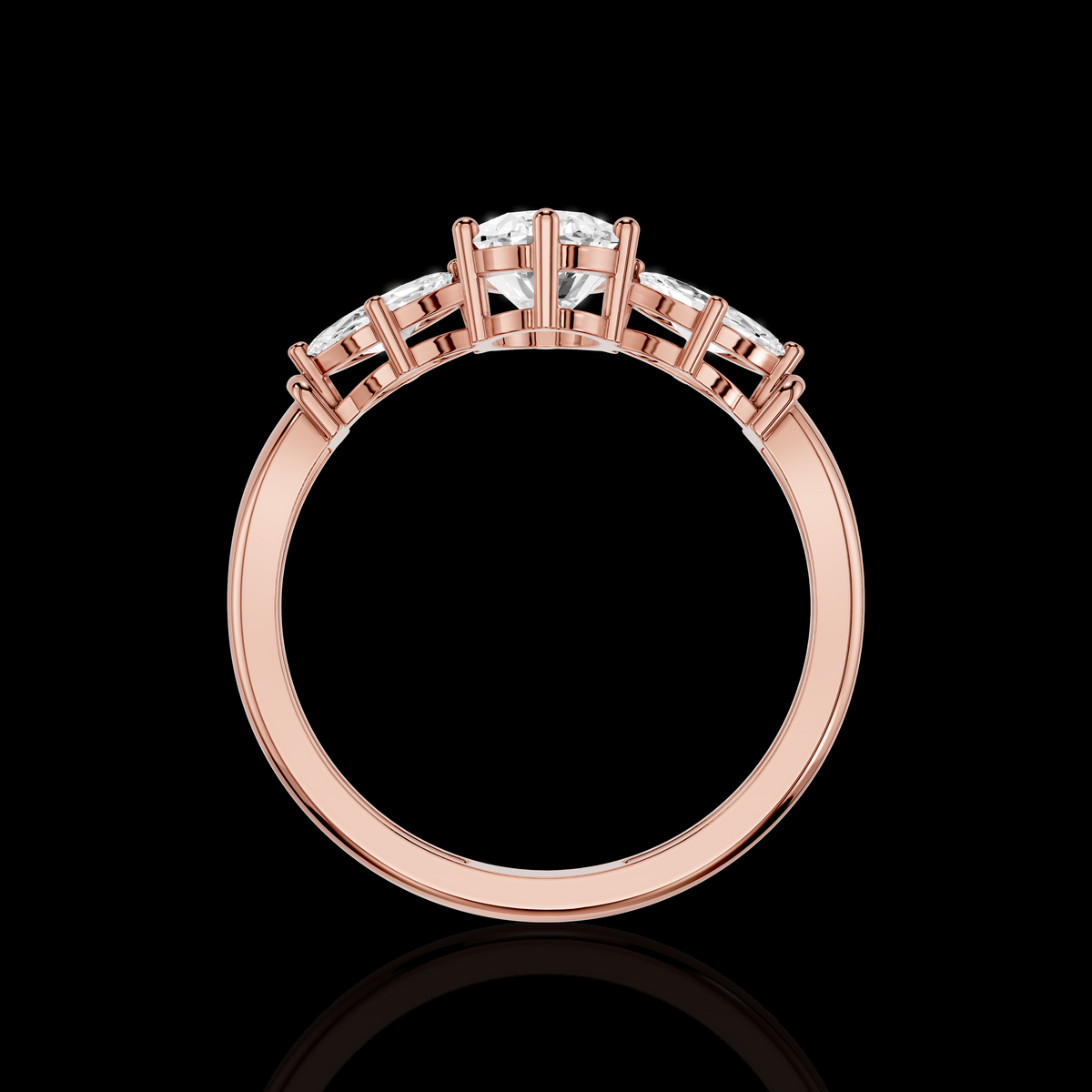 Oval Diamond Grandeur Trilogy Ring