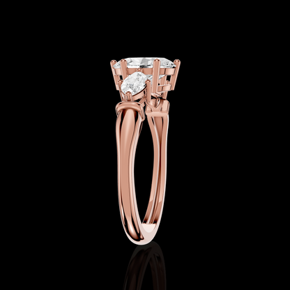 Oval Diamond Grandeur Trilogy Ring