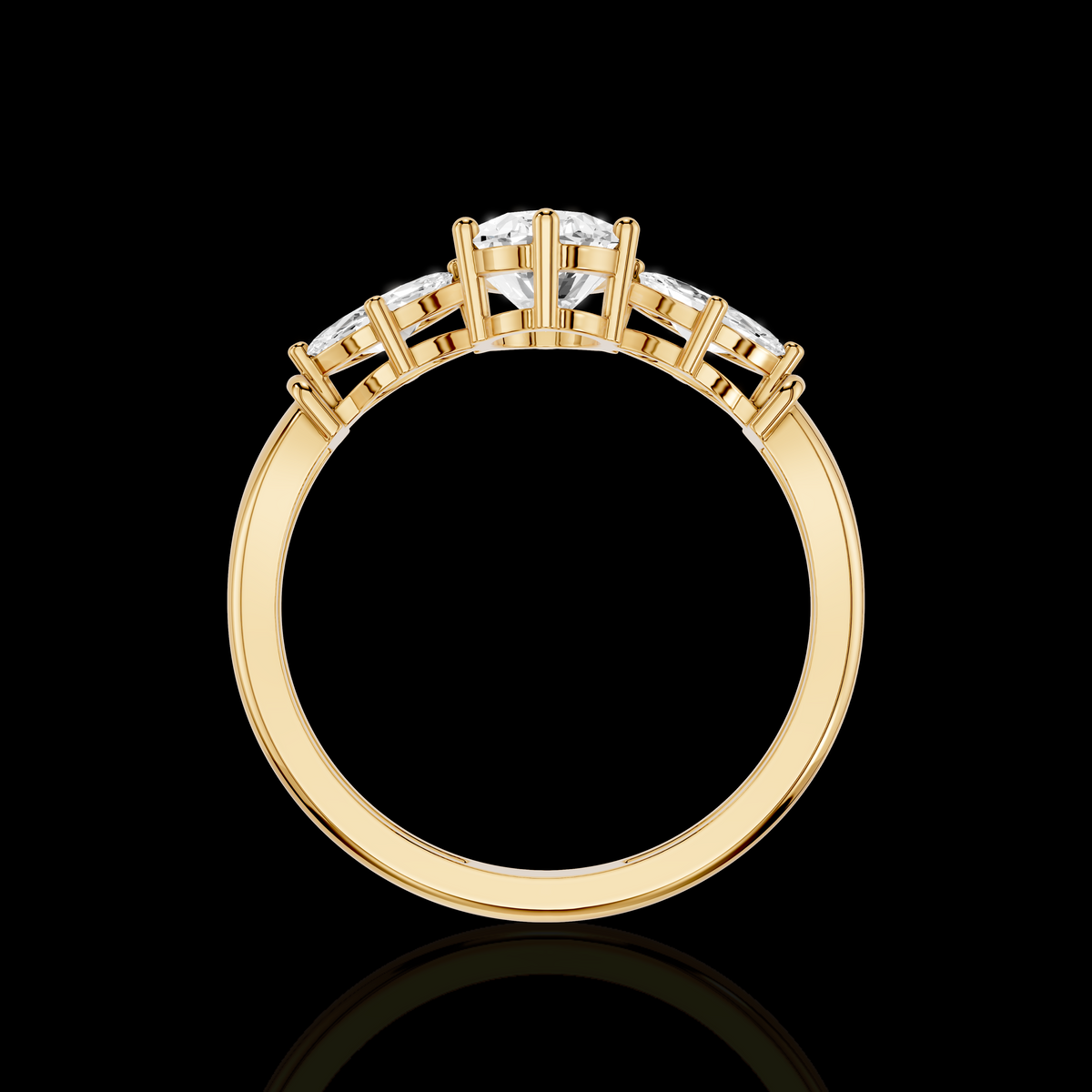 Oval Diamond Grandeur Trilogy Ring