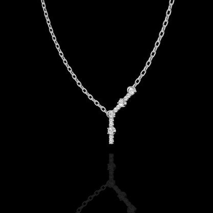 A graceful Y-drop silhouette designed Pendant Necklace | Matisha Jewels