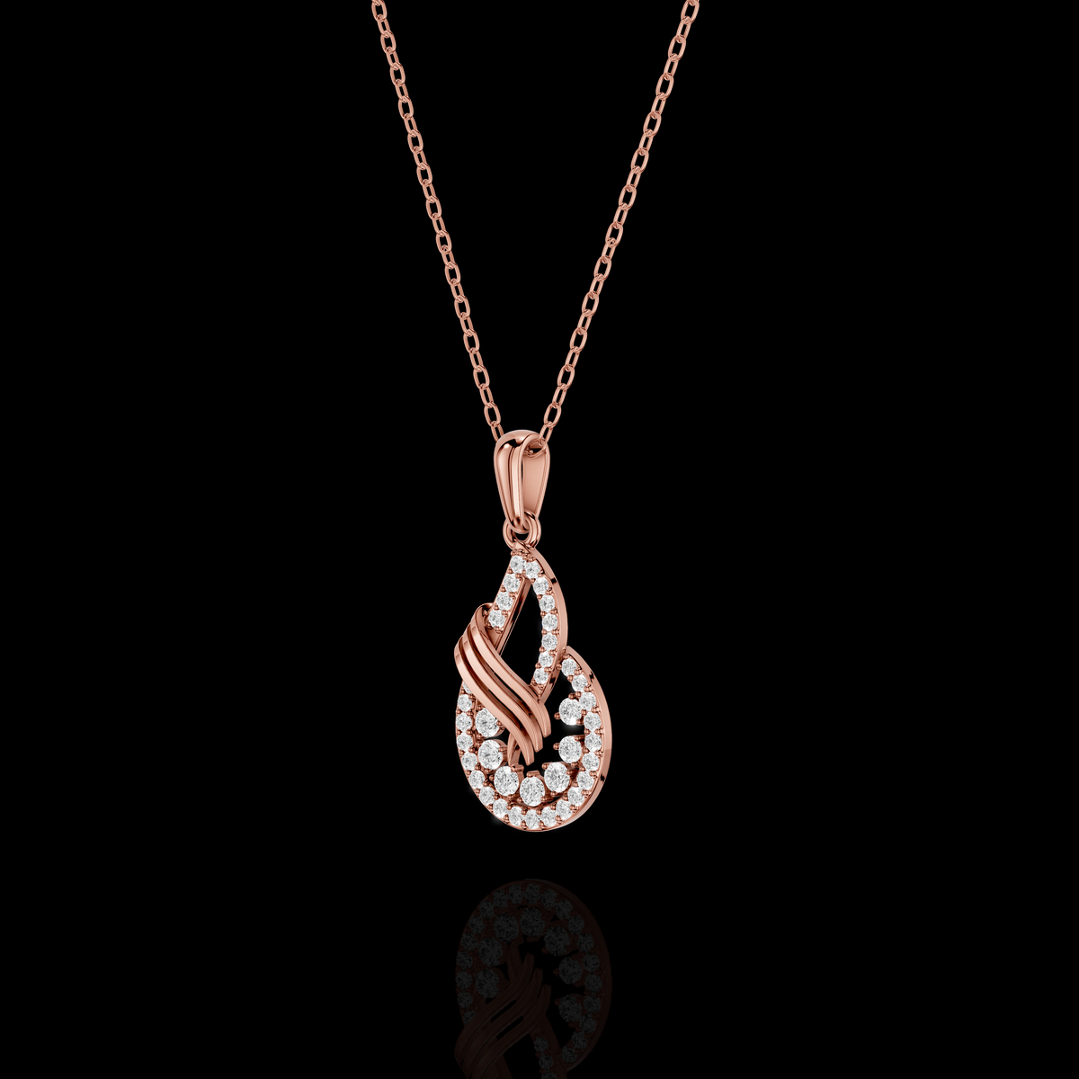 Elegant Diamond Teardrop Pendant | Matisha Jewels