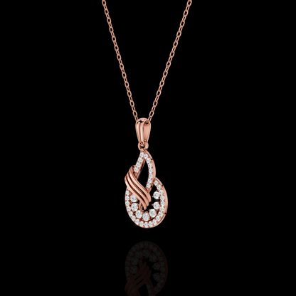 Elegant Diamond Teardrop Pendant | Matisha Jewels