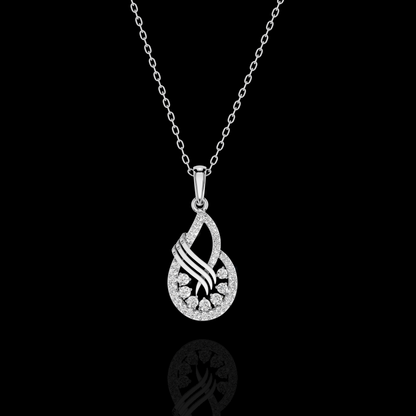 Elegant Diamond Teardrop Pendant | Matisha Jewels