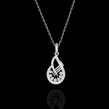 Elegant Diamond Teardrop Pendant | Matisha Jewels