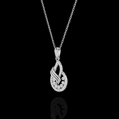 Elegant Diamond Teardrop Pendant | Matisha Jewels