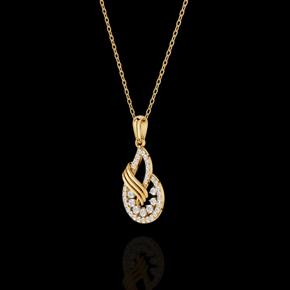 Elegant Diamond Teardrop Pendant | Matisha Jewels