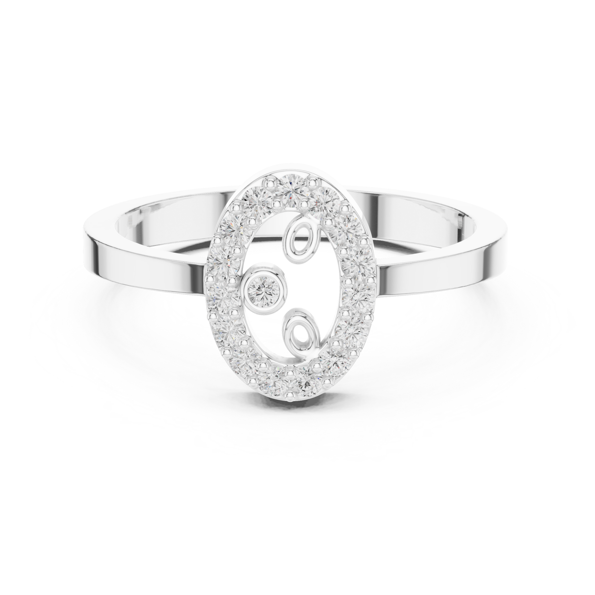 Chopard Happy Diamonds Icons ring in 18K white gold with floating diamonds

Luxury white gold ring featuring moving diamonds by Chopard

Iconic women’s designer diamond ring with playful floating stones