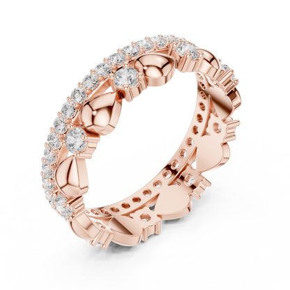 Lab-Grown Diamond Eternity Band | Sterling Silver Ring