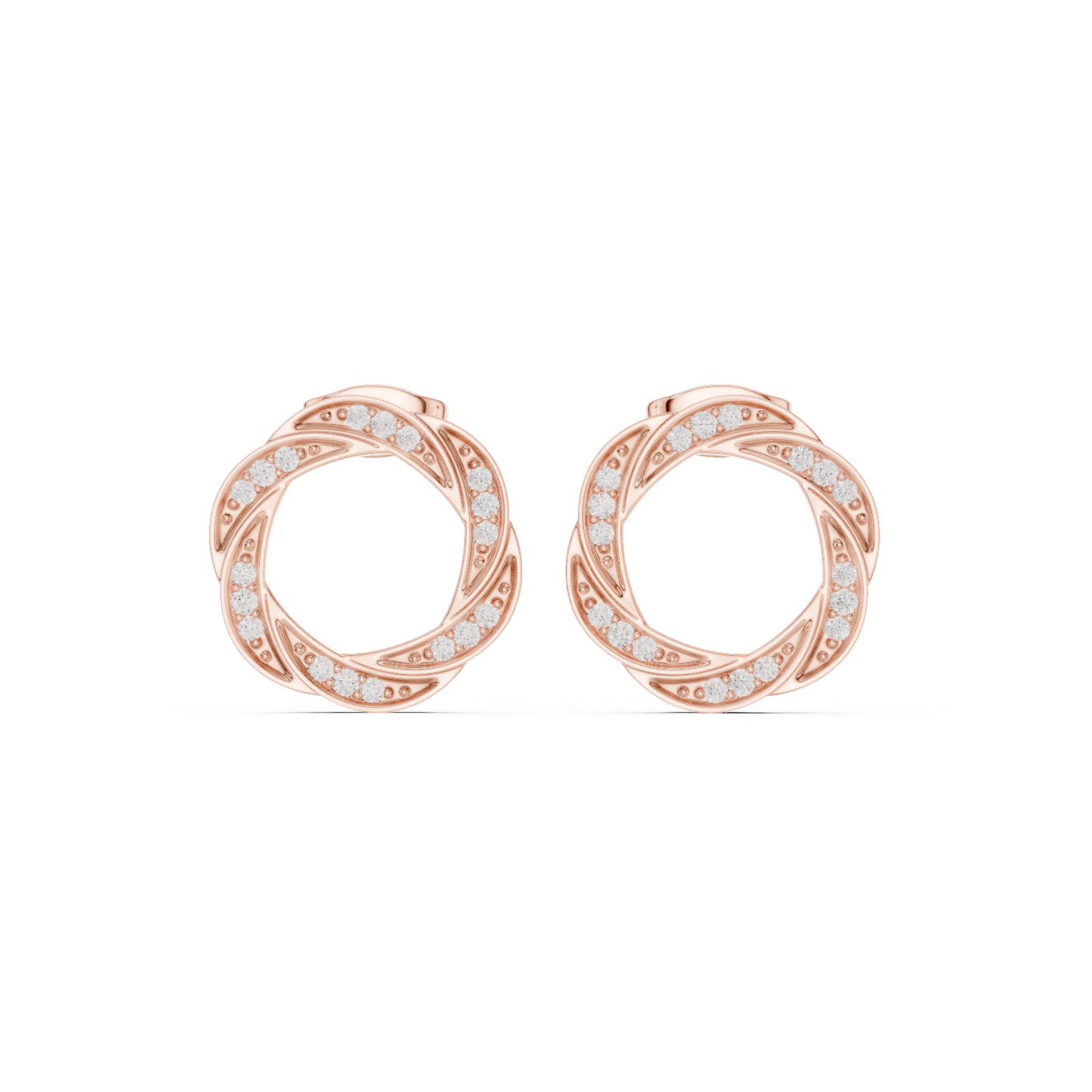 Silver Twisted Hoop Earrings | Classic Elegant Everyday Hoops