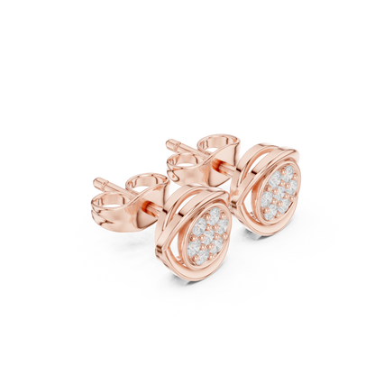 Round Diamond Stud Earrings | Classic Sparkle for Everyday Elegance