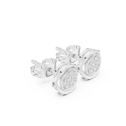 Round Diamond Stud Earrings | Classic Sparkle for Everyday Elegance